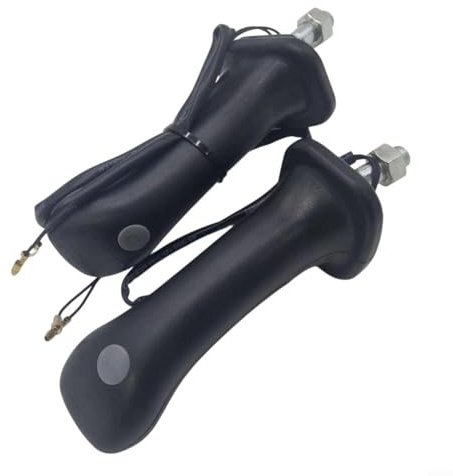 URPIZY Bagger Joystick Steuerknüppel Für Rexroth 55/60/65/75-8/80 Bagger Zubehör Ersatzteile ABS Schwarz Korrosionsbeständig Verschleißfest 2 Stück Mit Staubschutz