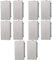 5x confezione 2pz (10pz) Tappo, falso polo, grigio, Compatibile Con BTicino Axolute, frutti, interruttori, pulsanti, deviatori, dimmer, sensori, PIR, buzzer, Placche originali e compatibili