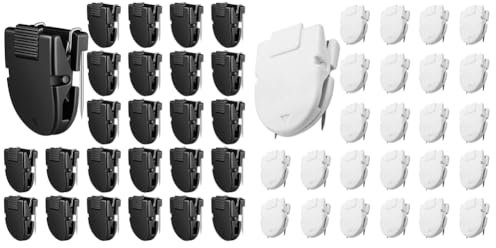 ARVALOLET 25 mollette da parete per foto e appunti, capacità 40 fogli, clip per pannello in tessuto, spille in plastica, ganci da parete per ufficio