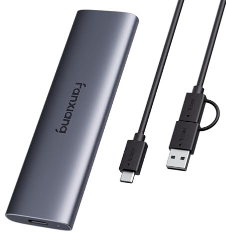 fanxiang SSD Externe 1To, Jusqu'à 1000Mo/s, SSD Portable Ultra-Fin USB 3.2 Gen2 Type-C,Disque Dur Externe pour iPhone 15/16、Desktops、Laptops、Xbox Series X/S、Windows-PS1008