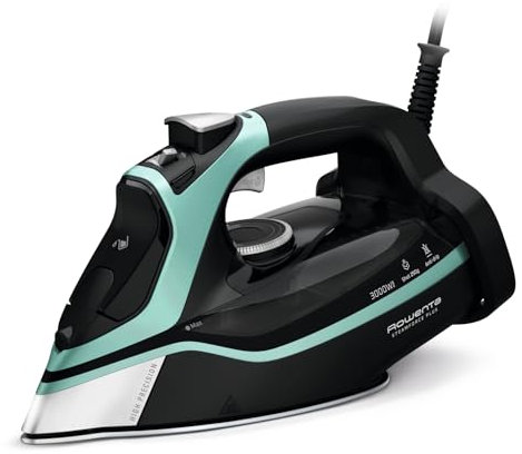 Rowenta Steamforce - Plancha de Vapor 3000W | Vapor Continuo 45 g/min, Golpe de Vapor 250 g/min, Distribución Óptima del Vapor, Sistema Antigoteo, Apagado Automático, Depósito 350 ml (Reacondicionado)