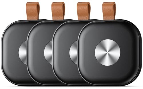 Schlüsselfinder Tags 4er Pack, Smart Air Tracker Tag IP67 Wasserdicht | Koffer Tracker Kompatibel mit Apple Wo ist? APP (Nur iOS), für Taschen/Gepäck/Key, Batterielebensdauer EIN Jahr