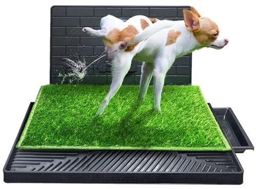 OKSTENCK Grass Pee Pad for Dogs Large Artificial Three-Layer Grass mat Dog Toilet Tray A reusable Indoor and Outdoor Training Mat, Suitable for Small Dogs and Pets to Use a Toilet Training Mat.