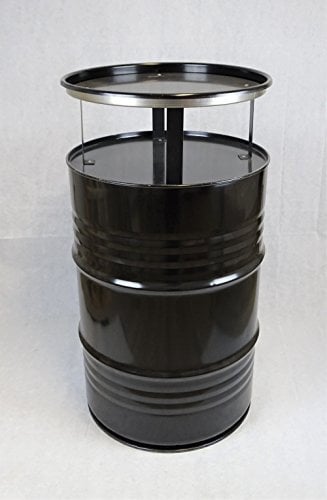 Fassmöbel Stehtisch Bistrotisch Tisch Design Partytisch Schwarz Ø 57cm Höhe 108cm / Glatter Glanz - Pflegeleichte Oberfläche
