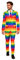 Suitmeister Herren Men Suit Business-Anzug Hosen-Set,Rainbow,L