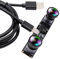 ELP USB Kamera 60fps 4MP Synchronisation Dual Objektiv USB Kamera mit 120 Grad Objektiv ohne Verzerrung 1080P Hochgeschwindigkeits 3D Stereo PC Computerkamera für die biometrische VR-Erkennung