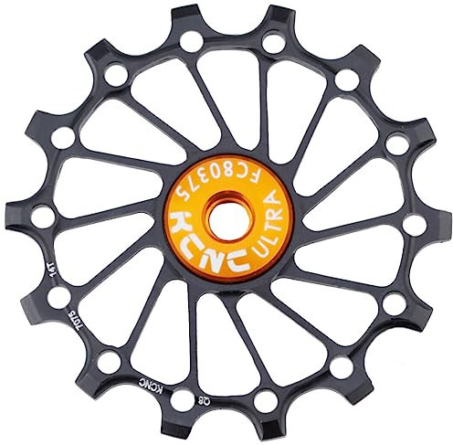 KCNC Jockey Wheel SS Bearing Narrow Wide Long Teeth 14 Zähne schwarz