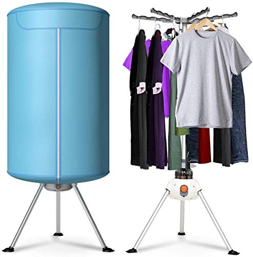 COSTWAY 23597-CYEP – Linge sans ventilation, machine de séchage à chaud avec chauffage pour la maison et les dortoirs