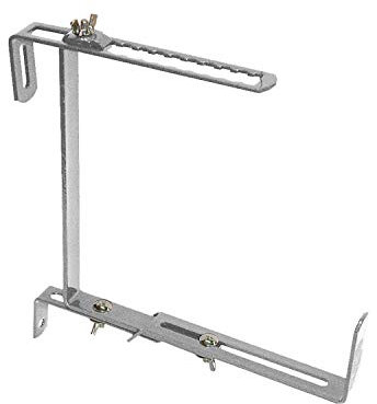 bellissa – Blumenkastenhalterung eckig für Blumenkästen 6er Set hochbelastbar bis 30kg - Montage für Geländer & Brüstungen – Verstellbare Halterung für eckige Balkonkästen – Stabil & wetterfest