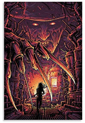 haocaitou Poster mit Motiv Nightmare on Elm Street, dekoratives Gemälde, Leinwand, Wandkunst, Wohnzimmer, Poster, Schlafzimmer, 20 x 30 cm