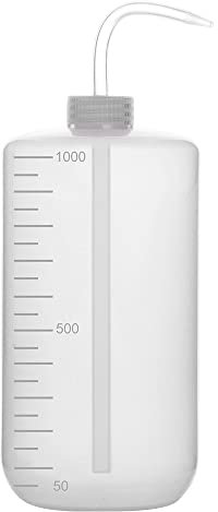 Labasics Chemische Waschflaschen, 1er-Pack Kunststoff Sicherheit Lab Squeeze Flasche Waschen Flasche, LDPE mit schmalem Mund Chemical Wash Bottle, 1000 ml (8 oz)/1 Stück