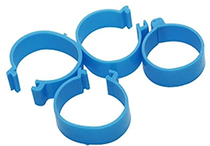 30 stücke Innendurchmesser 25mm Geflügel Fußring Schnalle Typ Clip Ringe Hähnchen Enten Gans Türkei Geflügelzuchtgeräte, Blau