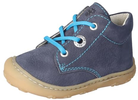 RICOSTA Unisex Stiefel Cory, Baby und Kleinkinder Lauflernschuhe, Weite: Mittel, lose Einlage, terracare, schnürstiefel, See/türkis (190), 20 EU