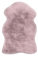 Qiyano Hochflor Teppich Rosa Fell-Form für Wohnzimmer aus Kunstfell weich Flauschteppich Fellimitat Flauschiger Soft Shaggy, Fellteppich (Imitat) Farbe: Rosa, Größe: 60 x 90 cm Sheepskin