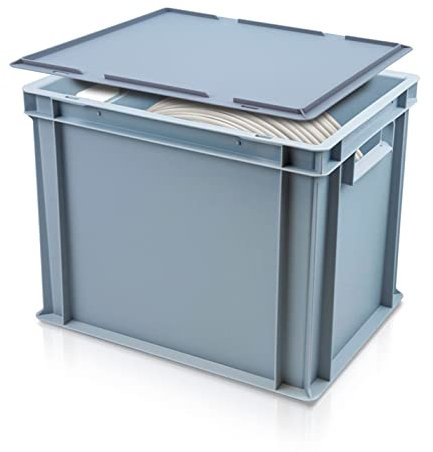 Catering Plate Storage Box | 10 Plate Storage Box with Lid | Approx. Capacity: 20 To 30 Plates | Lid Included (Plate Size: 251-280mm)