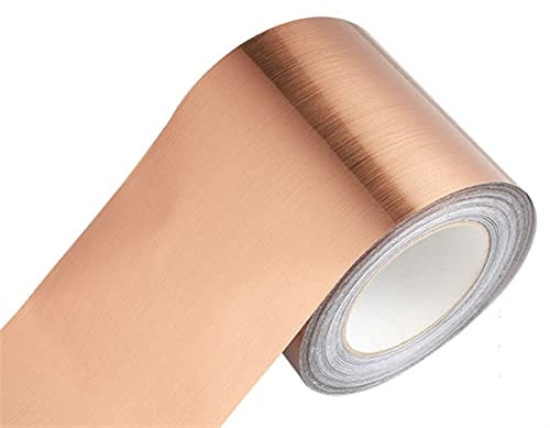 16.4ft Wall Edging Strip Self Adhesive Wallpaper Border Wall Border Decor, PVC Wall Panels Peel off and Stick Ceiling Border Door Frame Waist Line Interior Decoration (Color : Brushed rose gold, Siz