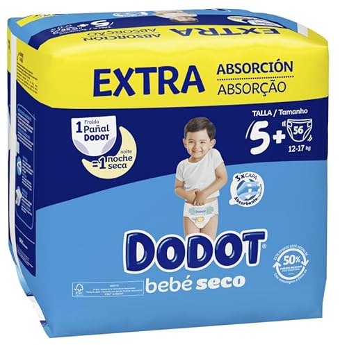 Dodot Baby Dry Extra - Jumbo Pack Größe 5-56 Stück