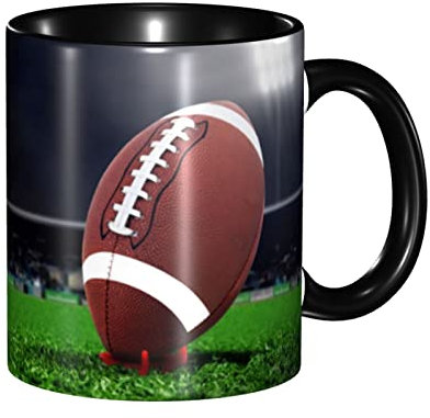 RFSHOP Tasse, American Football-Tassen, Keramik-Teetasse, Kaffee und heiße Schokolade, für Zuhause, Büro, 325 ml