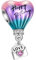 BIZK Alles Gute zum Geburtstag Heißluftballon Liebe Charm-Anhänger für Armband 925 Sterling Silber Charm Bead Pendant für Europäische Armbänder Halsketten