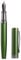 HONG DIAN Hongdian N11 Fountain Pen, Titanium-Coated Black Fine Soft Nib, Grass Green & Octagonal Geometric Design with Metal Case Set