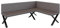 FURNISTAR Eckbank Akiko Metal X - Eckbankgruppe für Ihrem Esszimmer, Küche modern, Sitzecke, Essecke. Perfekt für Küche, Büro und Rezeption. Solide und Starke Verarbeitung. (196x142-Rechts-Soft30)