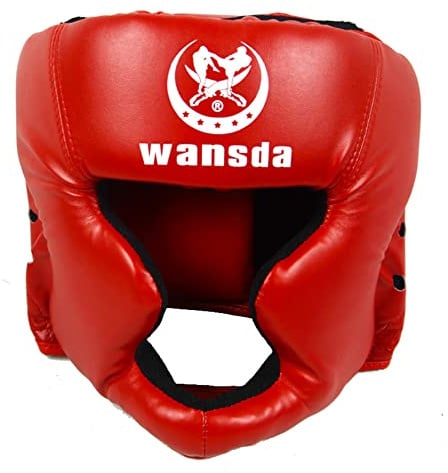 Boxhelm, MMA, Training, Boxhelm für Kinder und Erwachsene, Boxhelm für MMA, Sparring, Boxhelm aus Kunstleder für Muay Thaiboxen