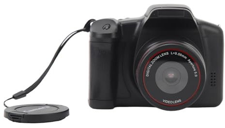 Digitalkamera, 16 MP 1080P FHD Vlogging Kamera, Kompakte Videokamera mit 2,4 Zoll Bildschirm, 16 fachem Zoom, Autofokus, WLAN, Anti Shake, Nachtsicht, für Fotoreisen