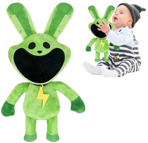 FENGCHUANG 30CM Smiling Critters Plüsch, Grün Plüschpuppe Kuscheltier, Catnap Spielzeug für Jungen, Mädchen, Geburtstagsgeschenke, Raumdekoration
