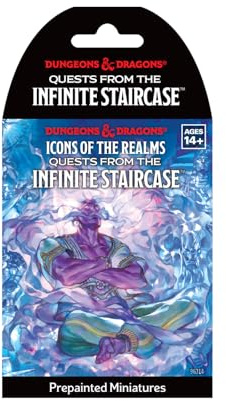 WizKids D&D Icons of The Realms: Quests from The Infinite Staircase | Single Booster | Dungeons and Dragons Figures | Pre-Painted | Blind Box