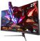 Great voell Curved Gaming Monitor 27 Zoll, 100Hz, FHD(1920x1080P), HDMI 2.0, DP 1.4, HDR, Anti-Blaulicht Augenschutz, 99% sRGB, FreeSync, VESA-Unterstützung, Kann gekippt Warden, pc Bildschirm 16:9
