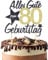 Torten Deko 80 Geburtstag Mann Frau 80 Geburtstag Alles Gute zum Geburtstag 80 Jahre Happy 80th Birthday Cake Topper Kuchen Topper Kuchendeko 80 Geburstagstorte Gold für 80 Geburtstag Frauen Männer