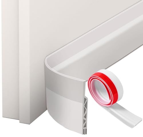 OderraBurlete para Puertas de Entrada 100 cm - Aislamiento Acústico y A Prueba de Viento - Ideal para Dormitorios y Puertas Exteriores (Blanco)