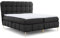 FURNISTAR Boxspringbett Lucy mit Bettkasten und Topper Bett mit Bonellmatratze Polsterbett Familienbett Schlafzimmer Bett mit Stauraum Schlafzimmermöbel (Antrazit, 180x200)