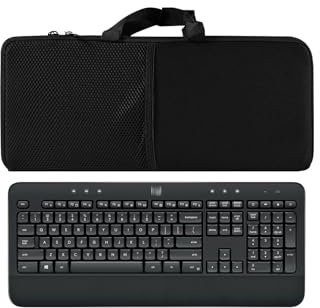 Portable Shockproof Waterproof Keyboard and Mouse Sleeve Protective Case for Logitech MK540/MK545 Advanced Wireless Keyboard & Mouse Combo; Black