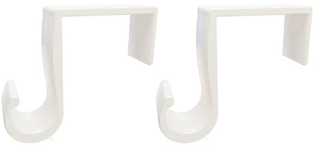 Nozzleboss 2stk Fensterhaken Clip Fenster Haken 15-35mm Fensterklammer Fensterdekoration Deko (Weiß, Falzmaße 30mm)