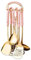 Stainless Steel Utensil Set, 7 PCS Kitchen Utensils Set with Holder for Cooking, Easy to Clean Kitchen Tool Set, Heat Resistant Kitchen Essentials & Metal Kitchen Gadgets (Pink)