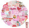 100 Stück Kindle Sticker Rosa, Selbstklebende Bookish, Wasserfester Kawaii, Handy Rückseite Hülle Für Mädchen, Cute Set Für Skateboard/Kindle/Laptop/Koffer/Helm