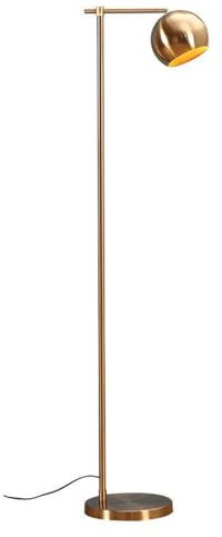 Éclairage Globe Lampadaire Dégradé Or Coin Lampe sur Pied Moderne LED Sphère Debout Lumière pour Bureau Salon Chambre