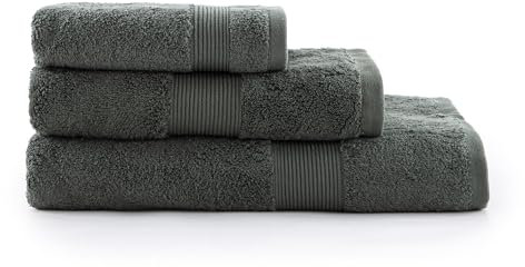 Bassetti Zucchi, Asciugamano, Spugna 100% Cotone Pettinato, 540gsm, 60x110 cm, Asfalto