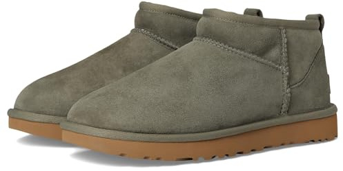 UGG Damen Classic Ultra Mini Mode-Stiefel, Moosgrün/Amphora, 38 EU