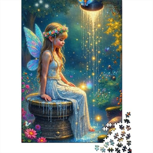 Fairy Girl Fantasy_2 1000 Piece Thick Paper Jigsaw For Book Lovers Letters On Back Home Decor Birthday Gift 70x50cm/1000pcs