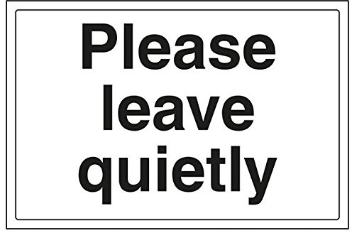 vsafety 72031ba-r Bitte leise Schild, Landschaft, 300 mm x 200 mm (3 Stück)