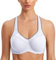 SYROKAN Damen Sport BH Starker Halt- Bügel Push Up Ringerrücken Gepolstert Fitness BH Weiss 80E
