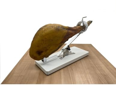 Jamonero Profesional Giratorio y Basculante Base de Fibra Efecto Mármol, Soporte Jamonero Profesional modelo Future