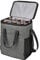Kato Tirrinia 6 Bottle Wine Cooler Bag, Insulated Leakproof Padded Wine Carrier, Portable Bottle Cool Bag for Picnic, Camping and Beach, Wine Gifts, Grey