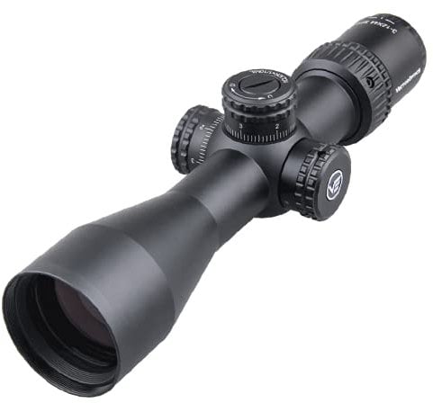 VECTOR OPTICS Zielfernrohr SCOM-24 Veyron 3-12x44 SFP mit Schott-Germany Gläser für Jagd & Sportschützen, Softair, Luftgewehr inkl. Picatinny Montage & Deckel