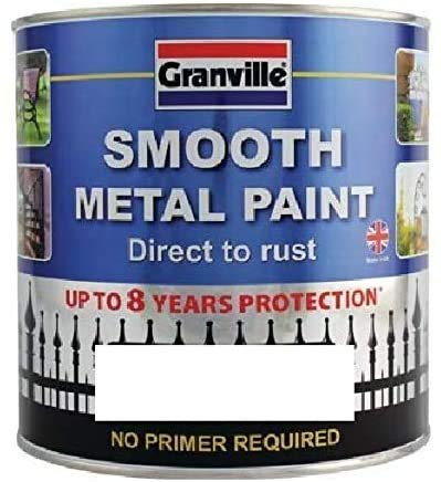 Granville Black Brush On Smooth Finish Metal Paint 750ml