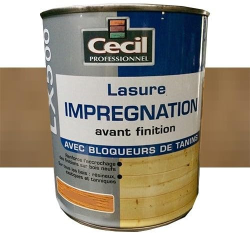 Lasure d'imprégnation Cécil Professionnel LX500 Bois foncé 1 L