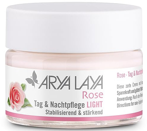 ARYA LAYA Rose Tag & Nachtpflege LIGHT, 50 ml: altes Design - Nachfolgeprodukt ist Rose Regeneration Tag & Nachtpflege, bewährte Rezeptur in neuem Look