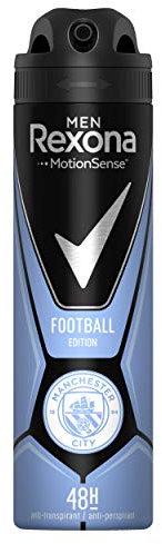 Rexona Men Football Manchester City Antiperspirant Spray für Herren 150 ml
